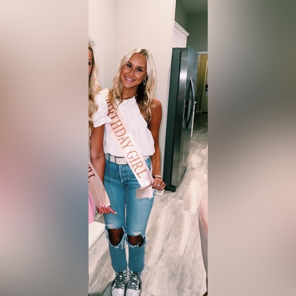 Agolde Riley High Rise Straight Crop Jeans - Picture 3 of 3